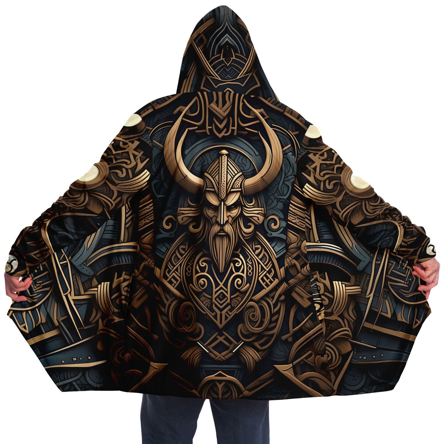 Epic Cloak - Art Deco Viking Hoodie Cloak