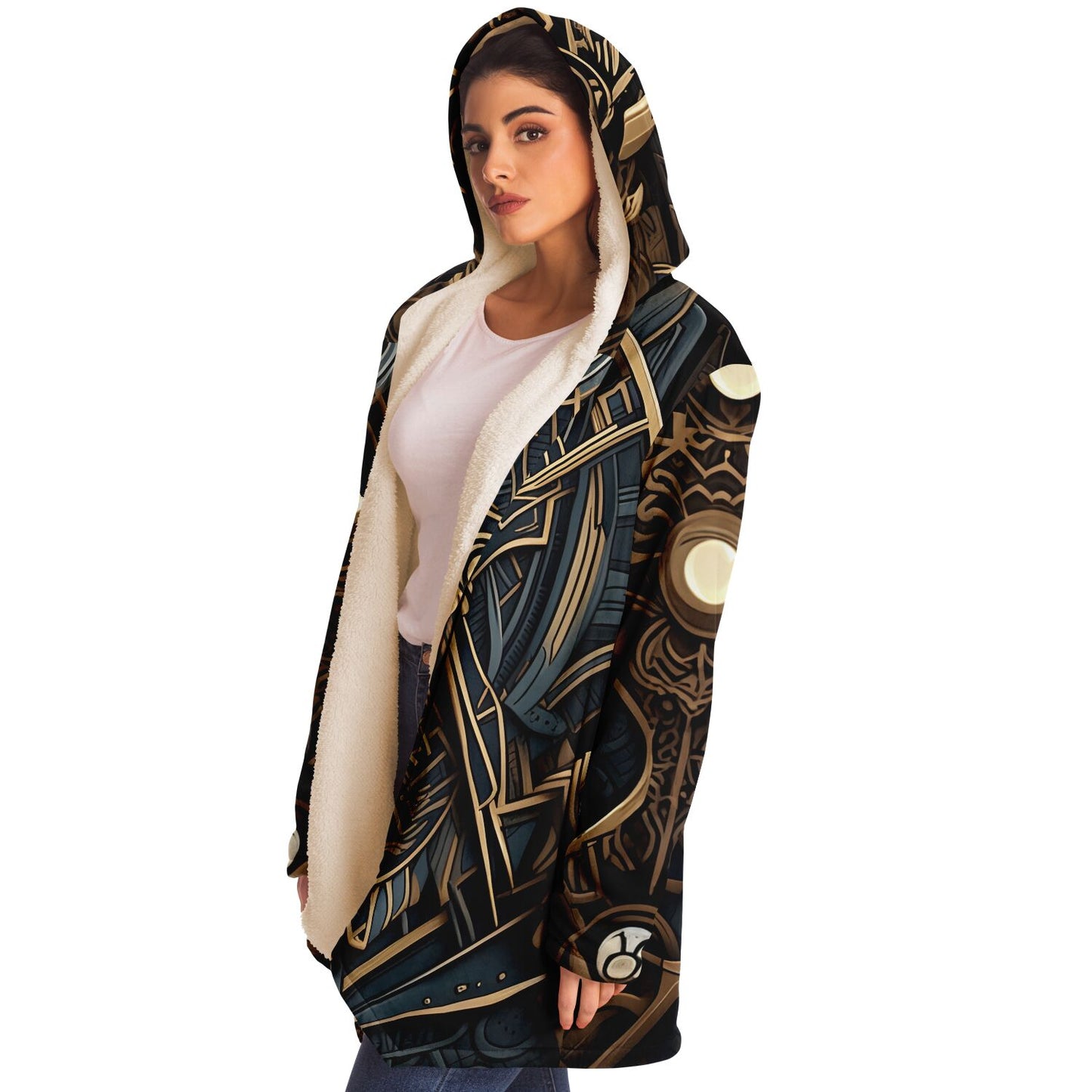 Epic Cloak - Art Deco Viking Hoodie Cloak