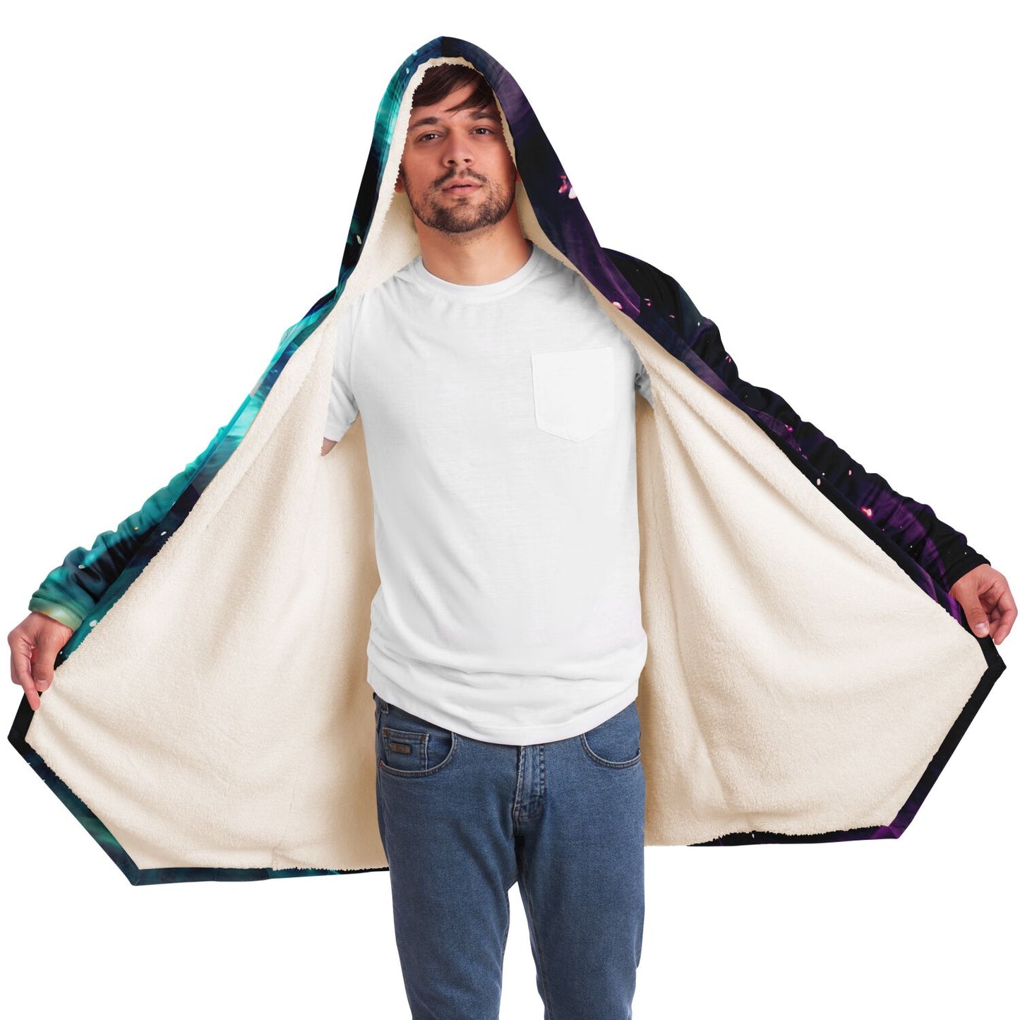 Epic Cloak - Cosmic Dusk Wolf Hoodie Cloak