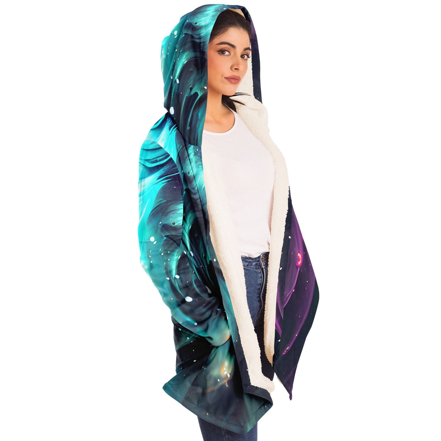 Epic Cloak - Cosmic Dusk Wolf Hoodie Cloak