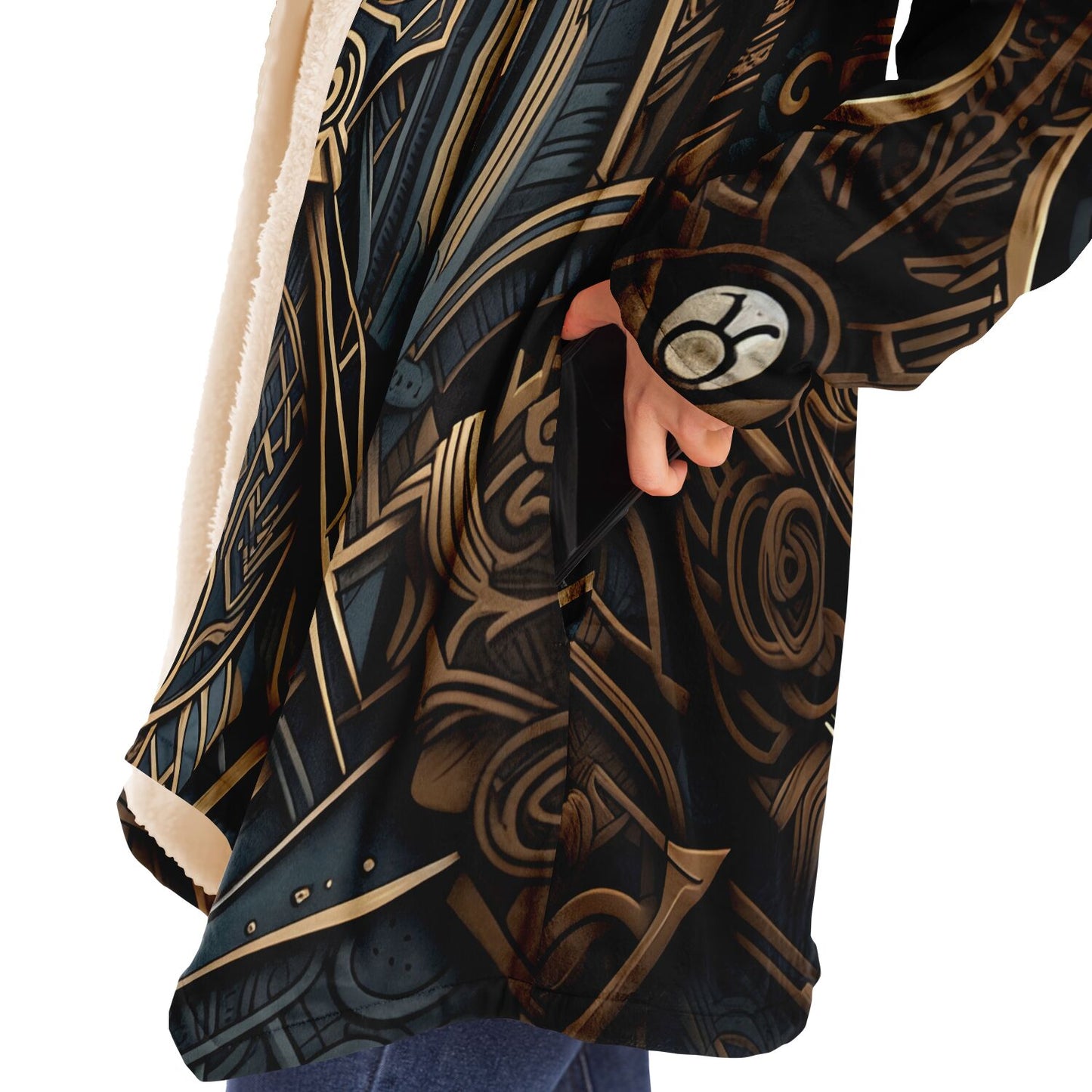 Epic Cloak - Art Deco Viking Hoodie Cloak