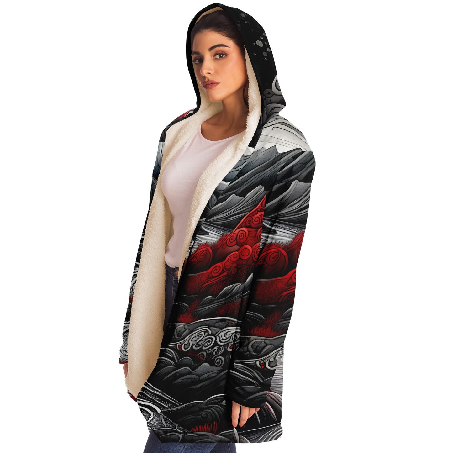 Epic Cloak - Crimson Moonrise Hoodie Cloak