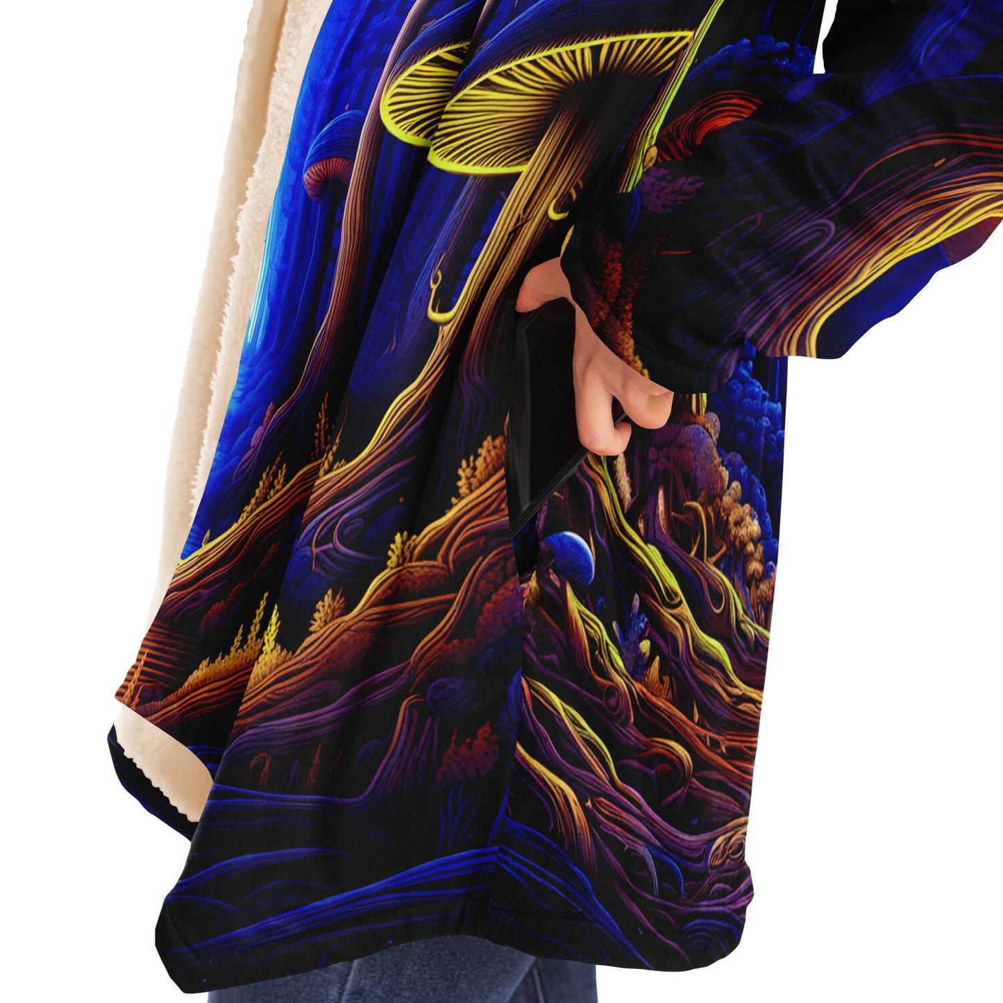 Epic Cloak - Cosmic Mushroom Forest Hoodie Cloak