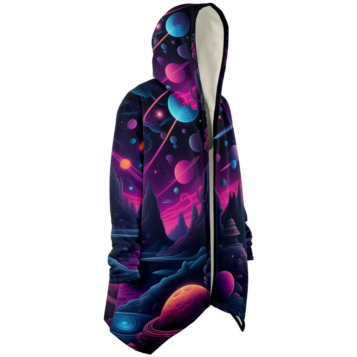 Epic Cloak - Cosmic Neon Dreams Hoodie Cloak