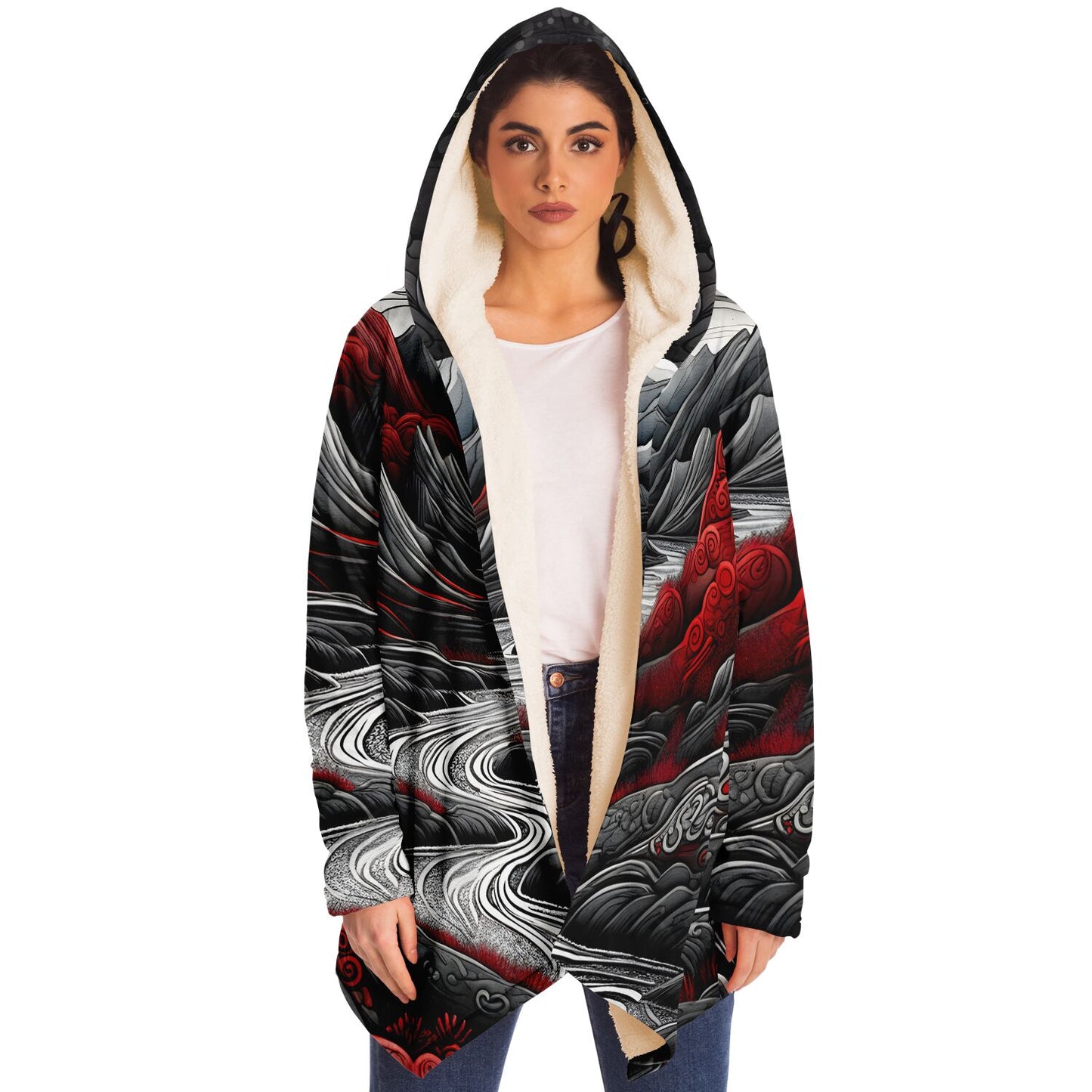 Epic Cloak - Crimson Moonrise Hoodie Cloak