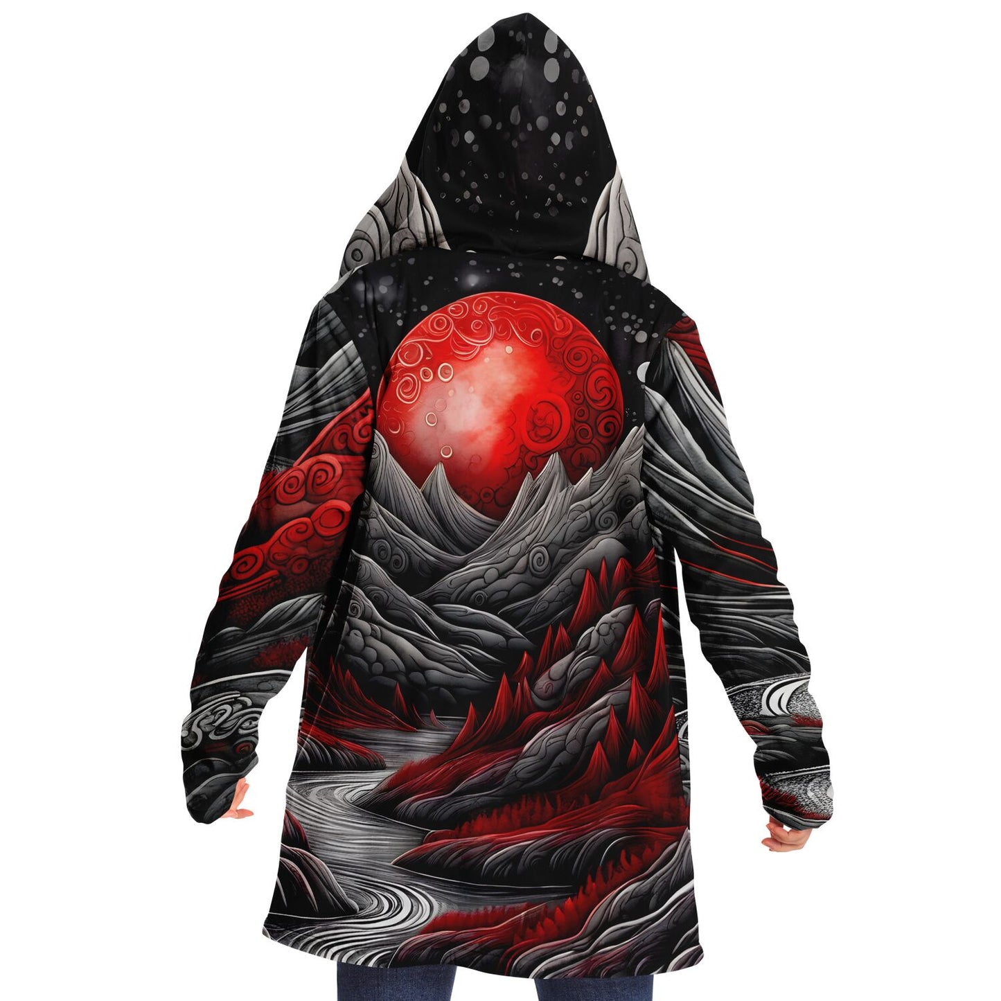 Epic Cloak - Crimson Moonrise Hoodie Cloak