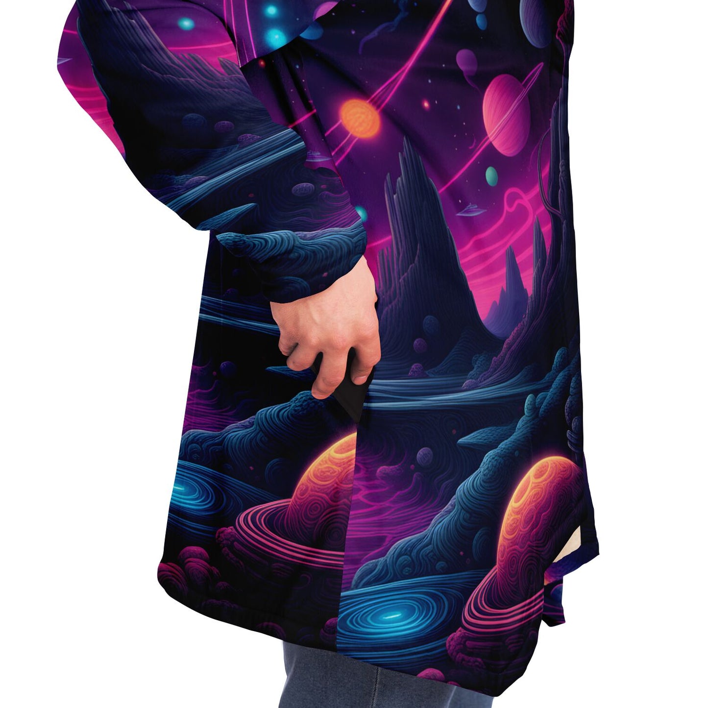 Epic Cloak - Cosmic Neon Dreams Hoodie Cloak