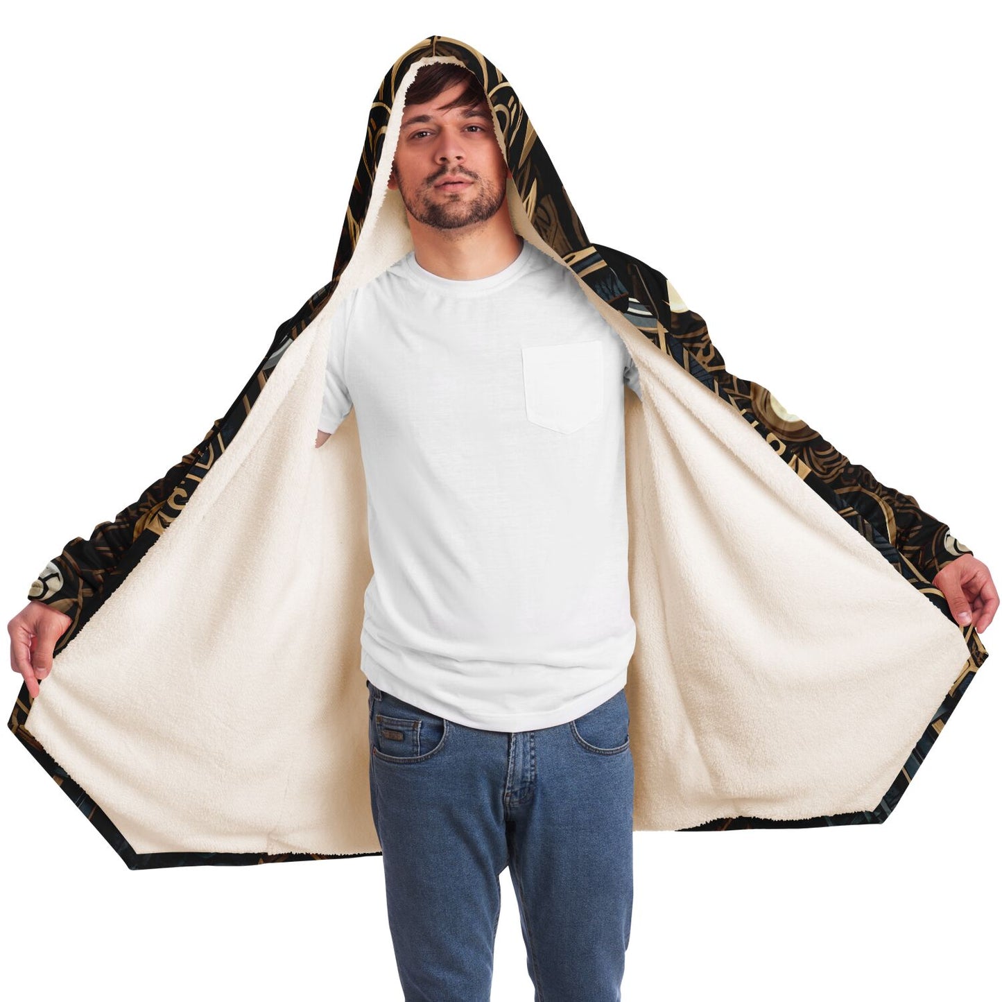 Epic Cloak - Art Deco Viking Hoodie Cloak