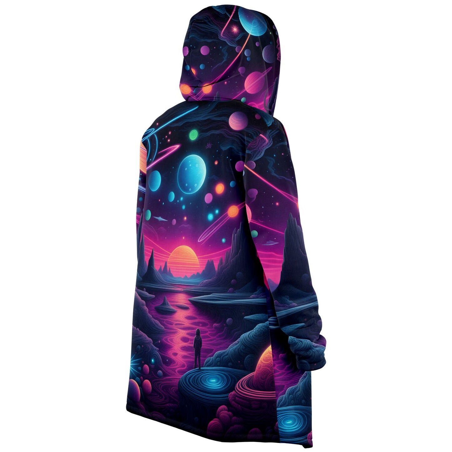 Epic Cloak - Cosmic Neon Dreams Hoodie Cloak