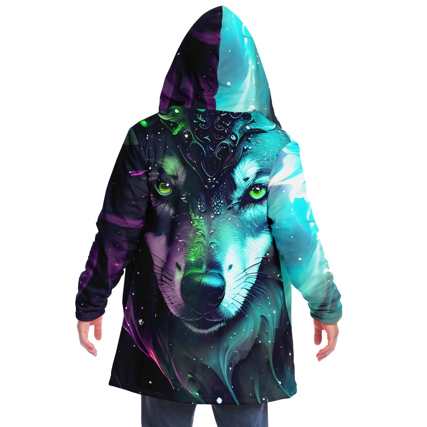 Epic Cloak - Cosmic Dusk Wolf Hoodie Cloak