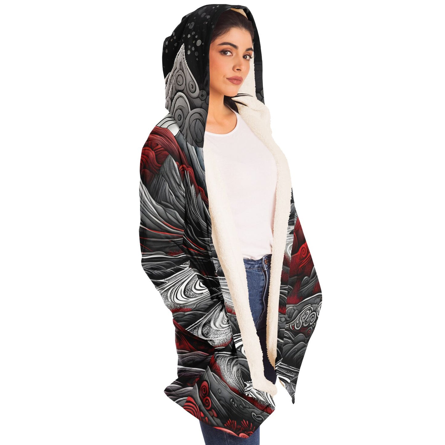 Epic Cloak - Crimson Moonrise Hoodie Cloak