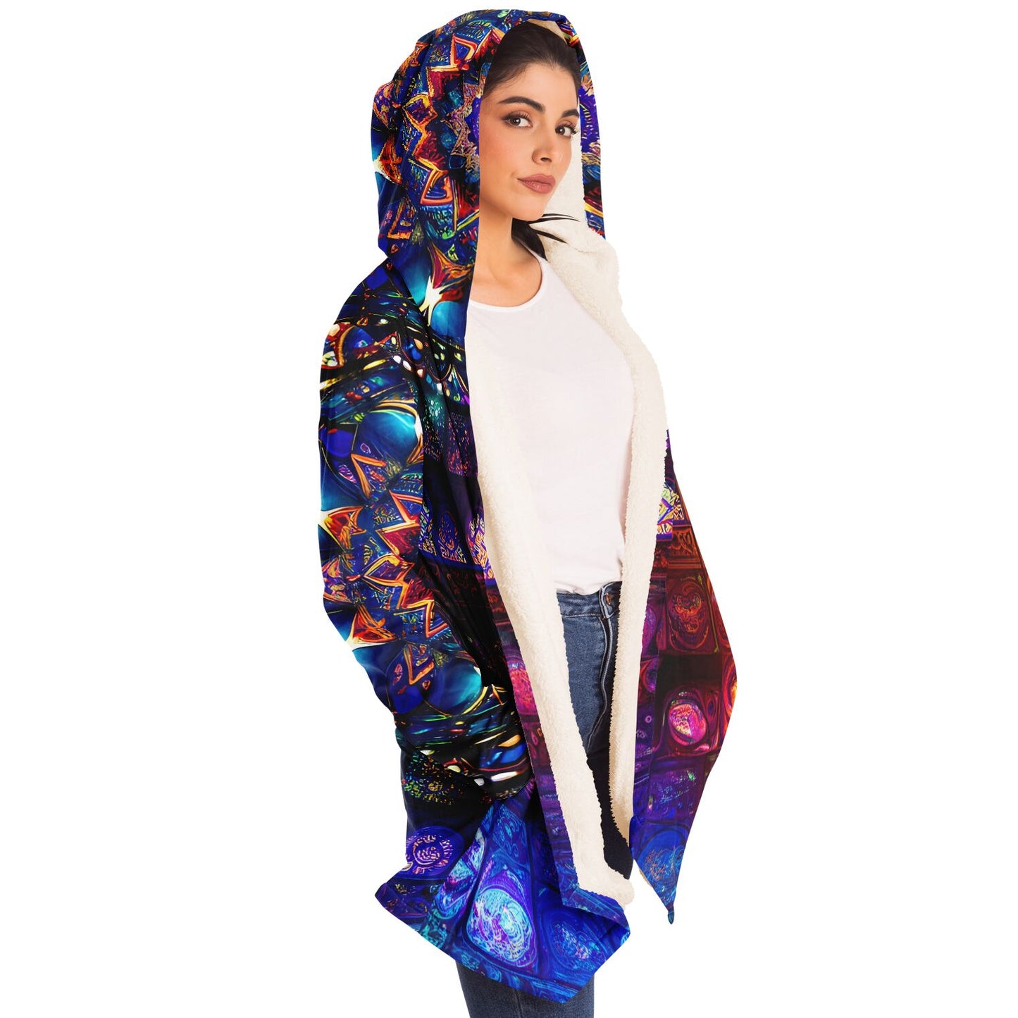 Epic Cloak - Radiant Glass Mandala Hoodie Cloak