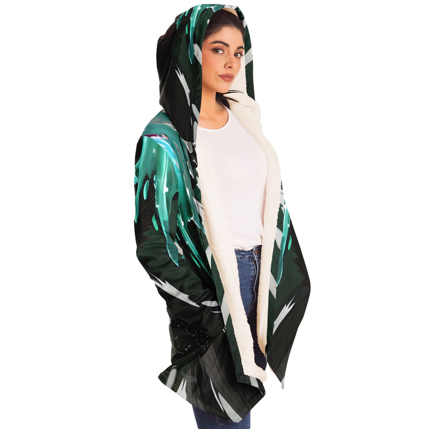 Epic Cloak - Wild Splatter Wolf Hoodie Cloak