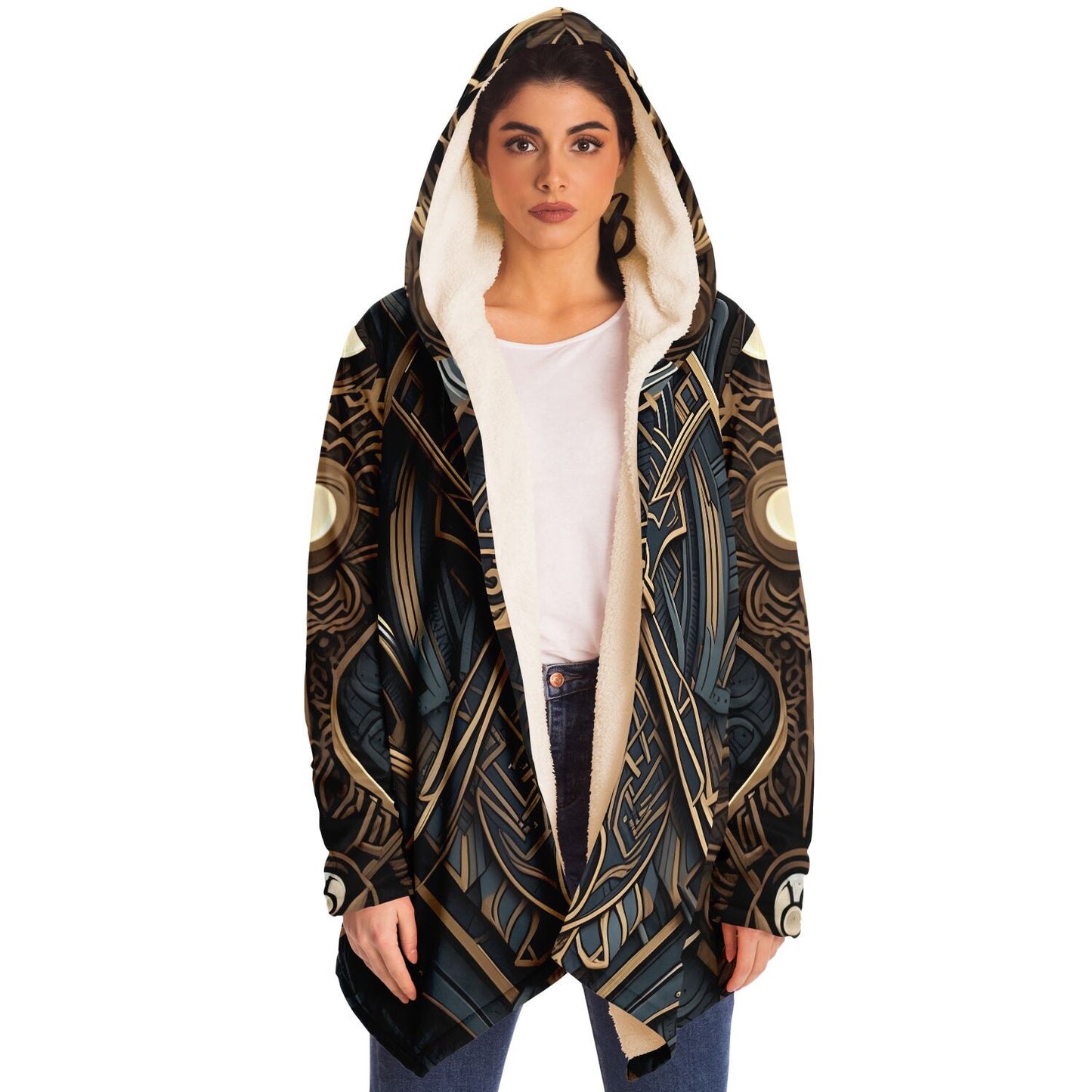 Epic Cloak - Art Deco Viking Hoodie Cloak