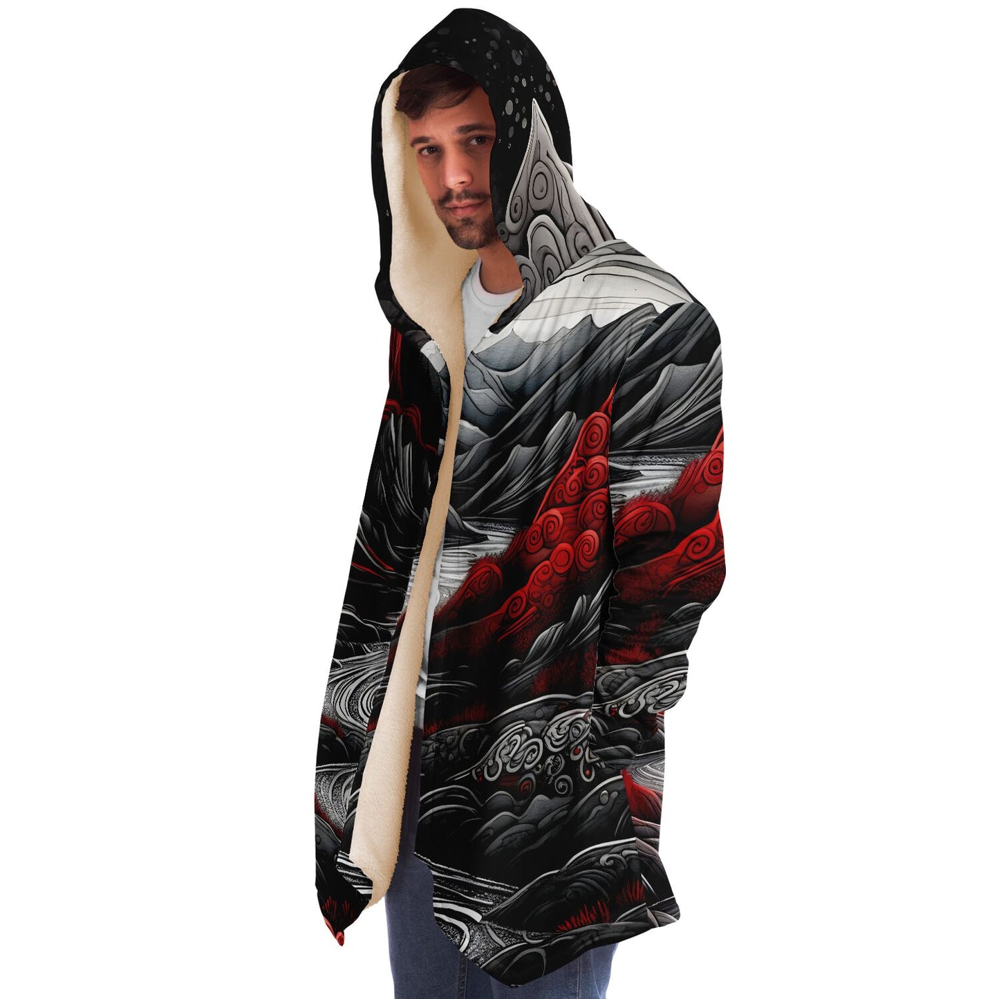 Epic Cloak - Crimson Moonrise Hoodie Cloak