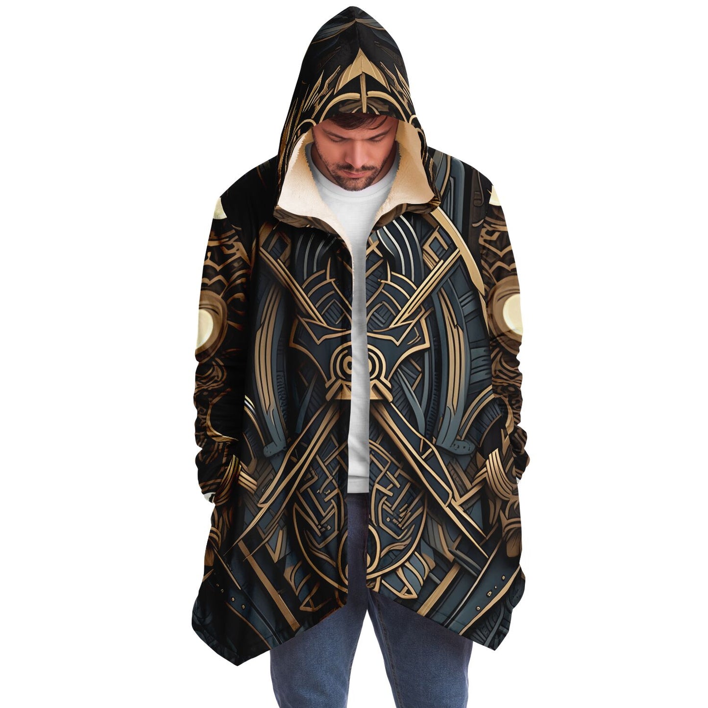 Epic Cloak - Art Deco Viking Hoodie Cloak