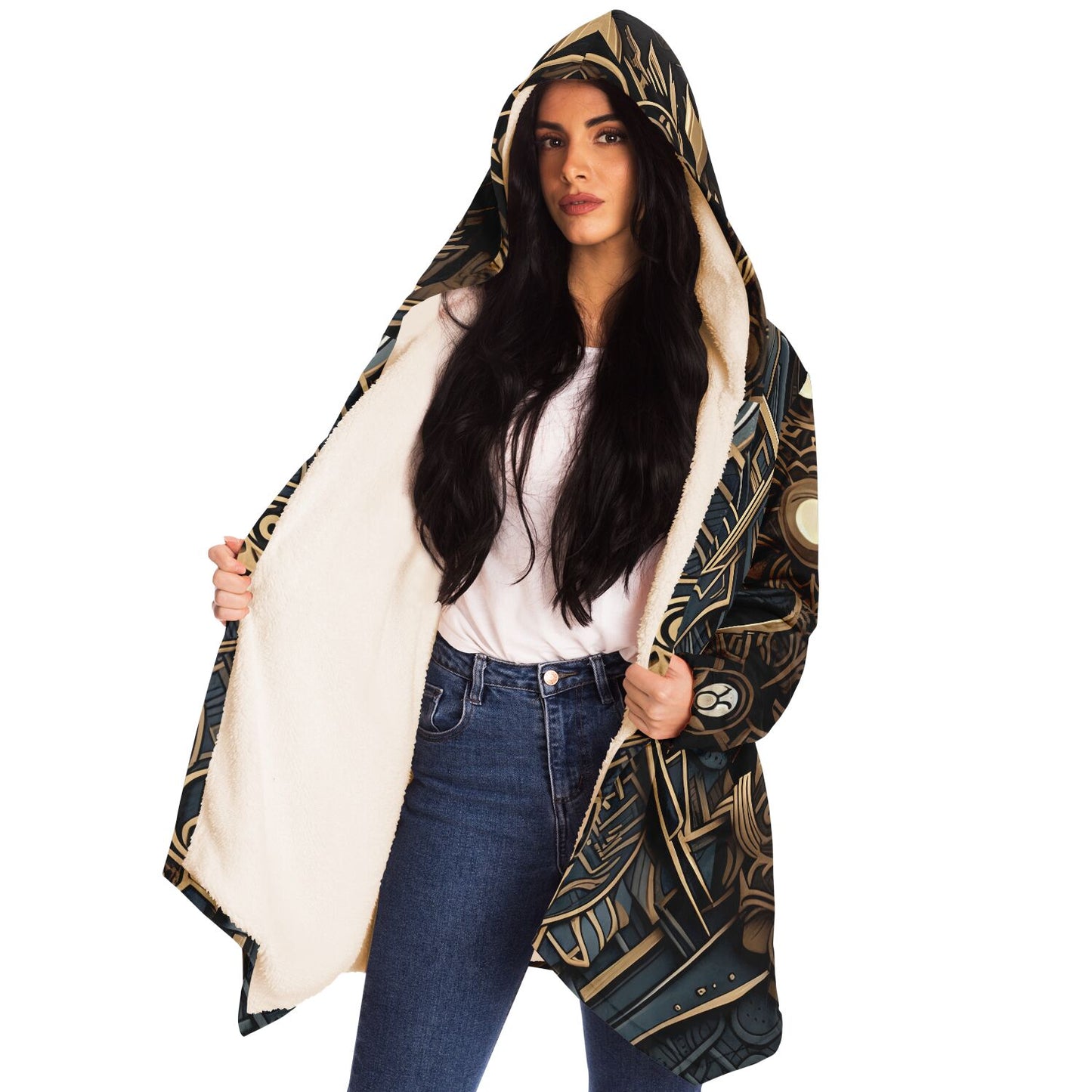 Epic Cloak - Art Deco Viking Hoodie Cloak