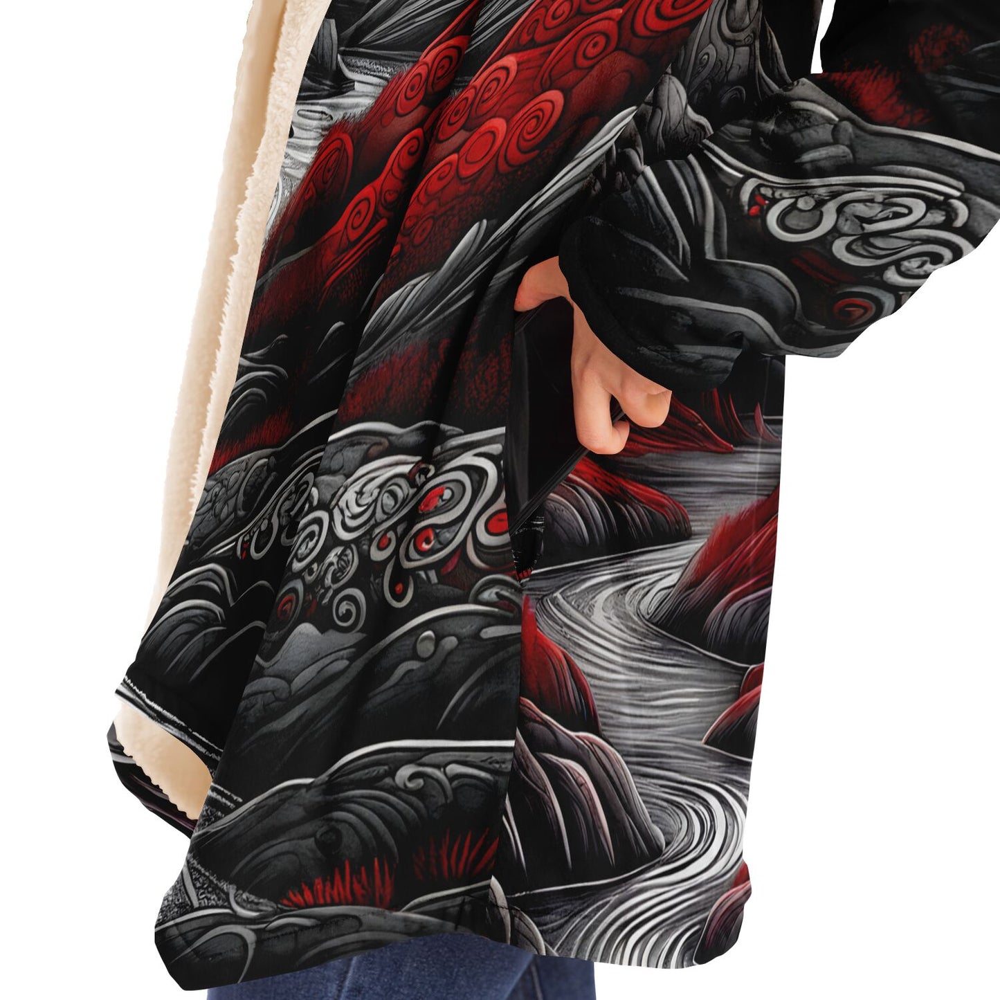 Epic Cloak - Crimson Moonrise Hoodie Cloak