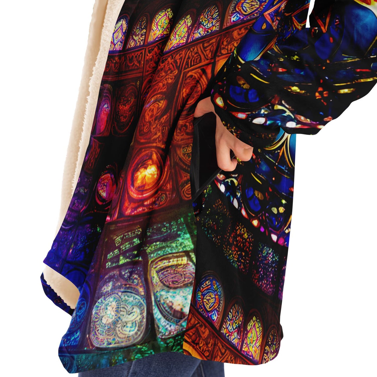 Epic Cloak - Radiant Glass Mandala Hoodie Cloak