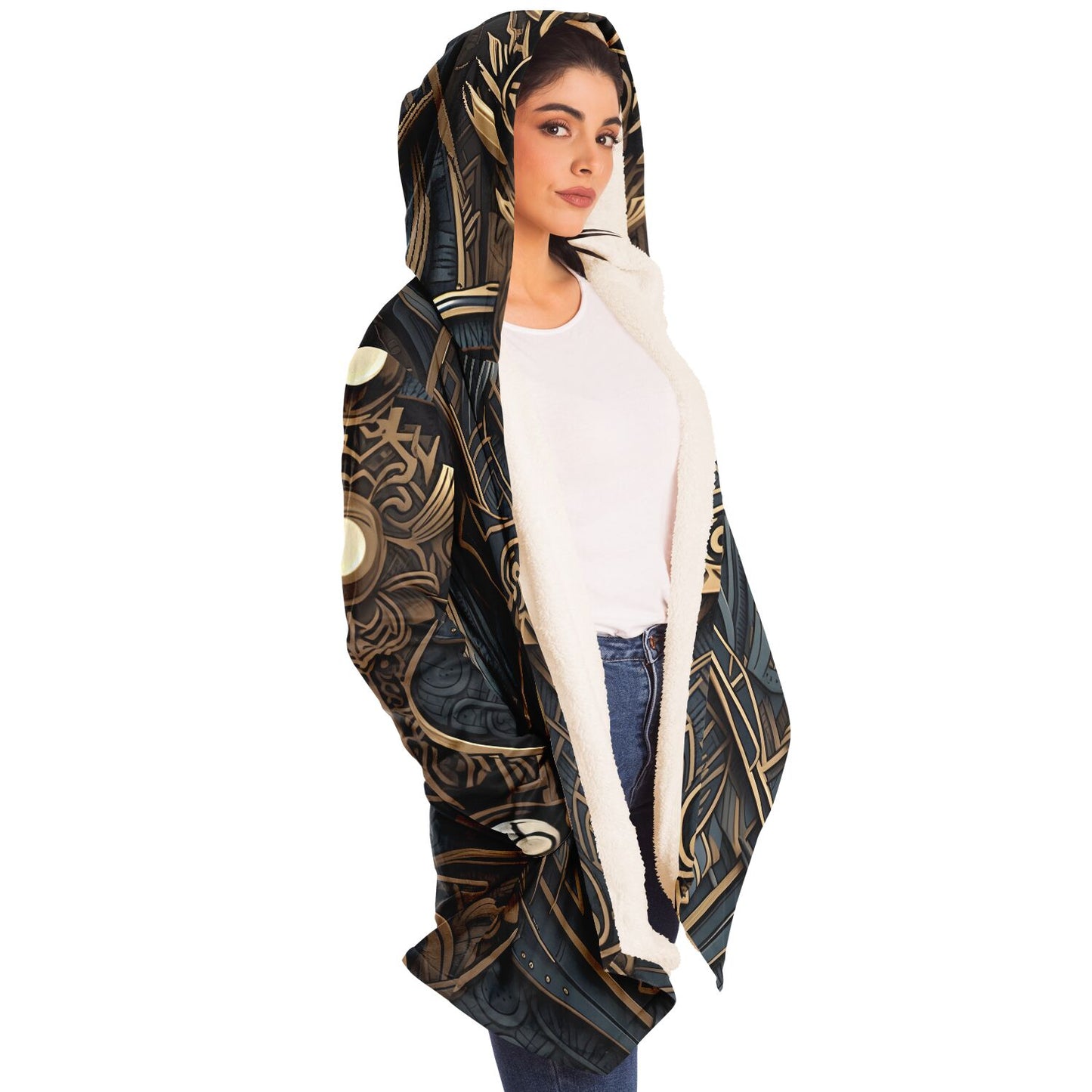 Epic Cloak - Art Deco Viking Hoodie Cloak